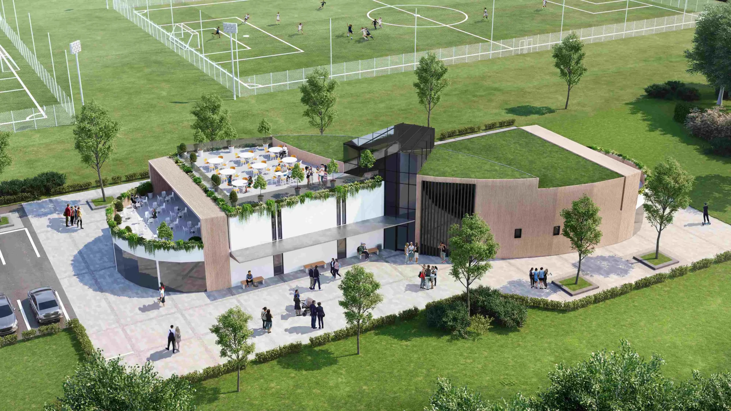girls football centre concept design